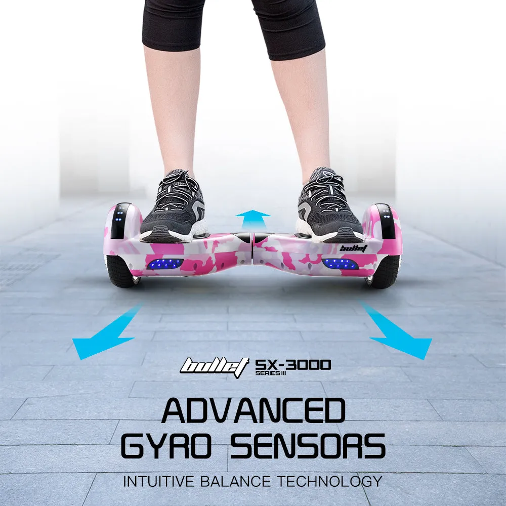 15km Range Electric Hoverboard with LED Lights, Bullet