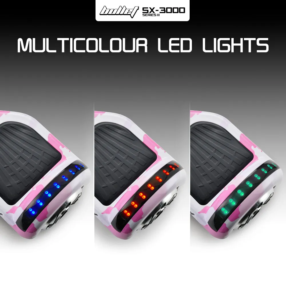 15km Range Electric Hoverboard with LED Lights, Bullet
