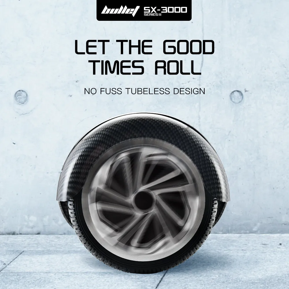 6.5" Carbon Fiber Hoverboard, 500W Motor, 15 km Range - Bullet