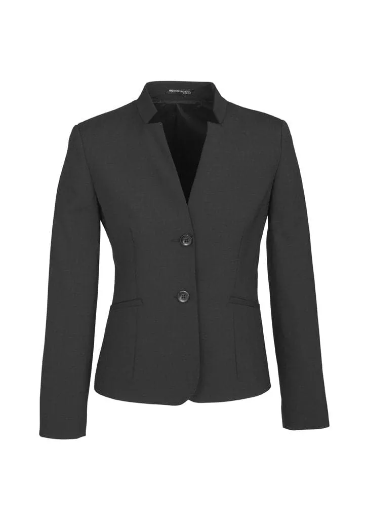 Biz Corporates Women's Short Jacket with Reverse Lapel 64013