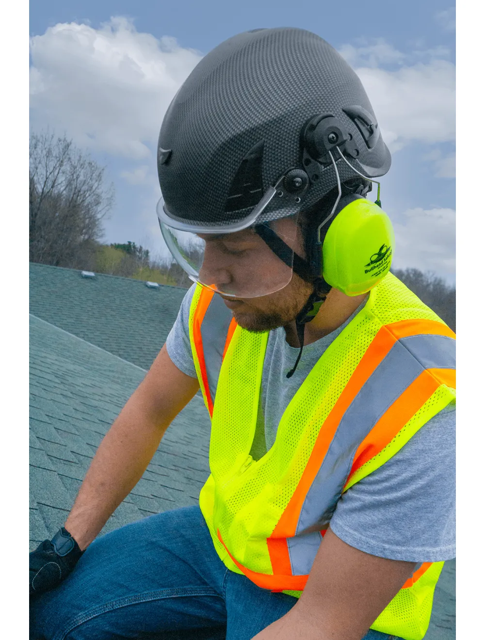 Bullhead Safety™ Head Protection - Clear Anti-Fog Toric Polycarbonate Visor for Climbing Style Helmet - HH-V71AF