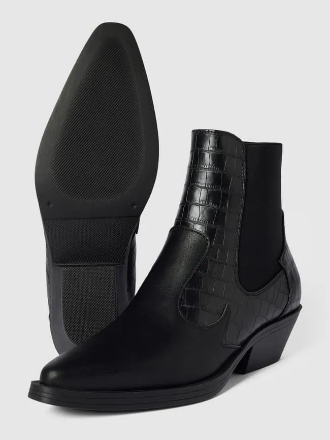 Cowboy style ankle boots model "BRONCO" Only, black