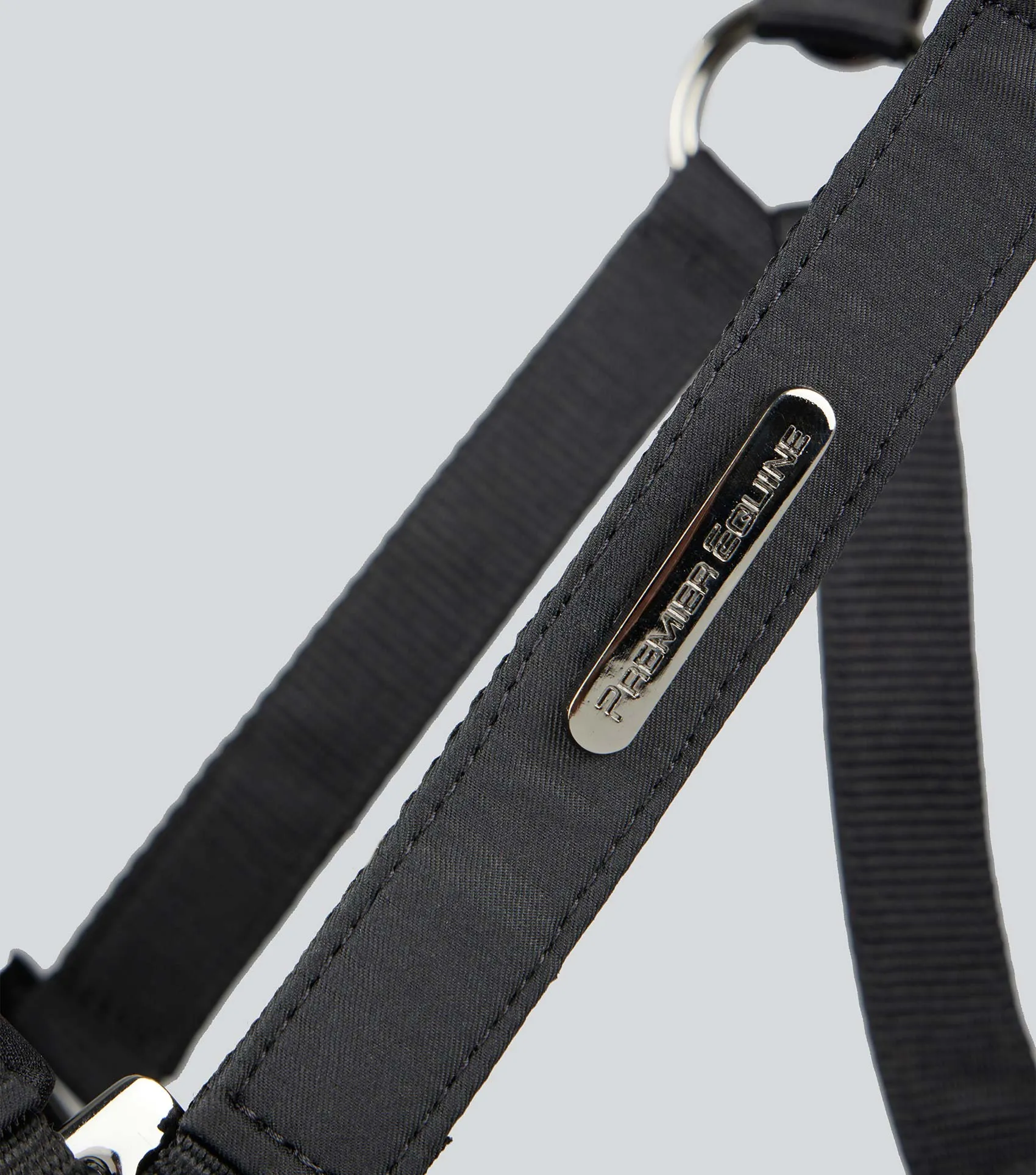 Duco Padded Head Collar With Lead Rope Black