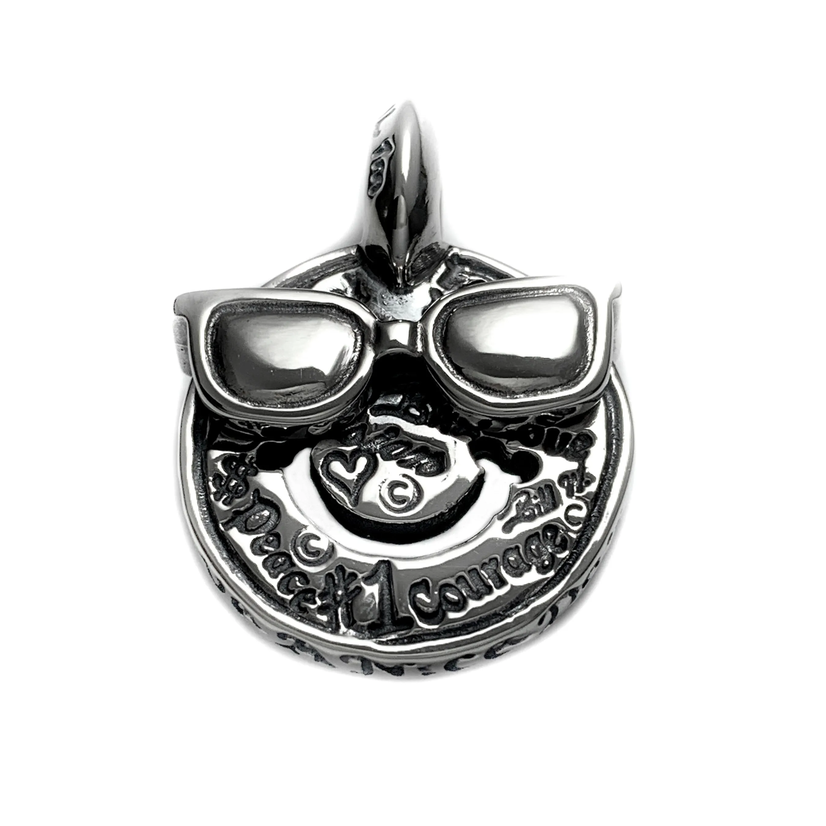 Graffiti Happy Face Charm with Sun Glasses