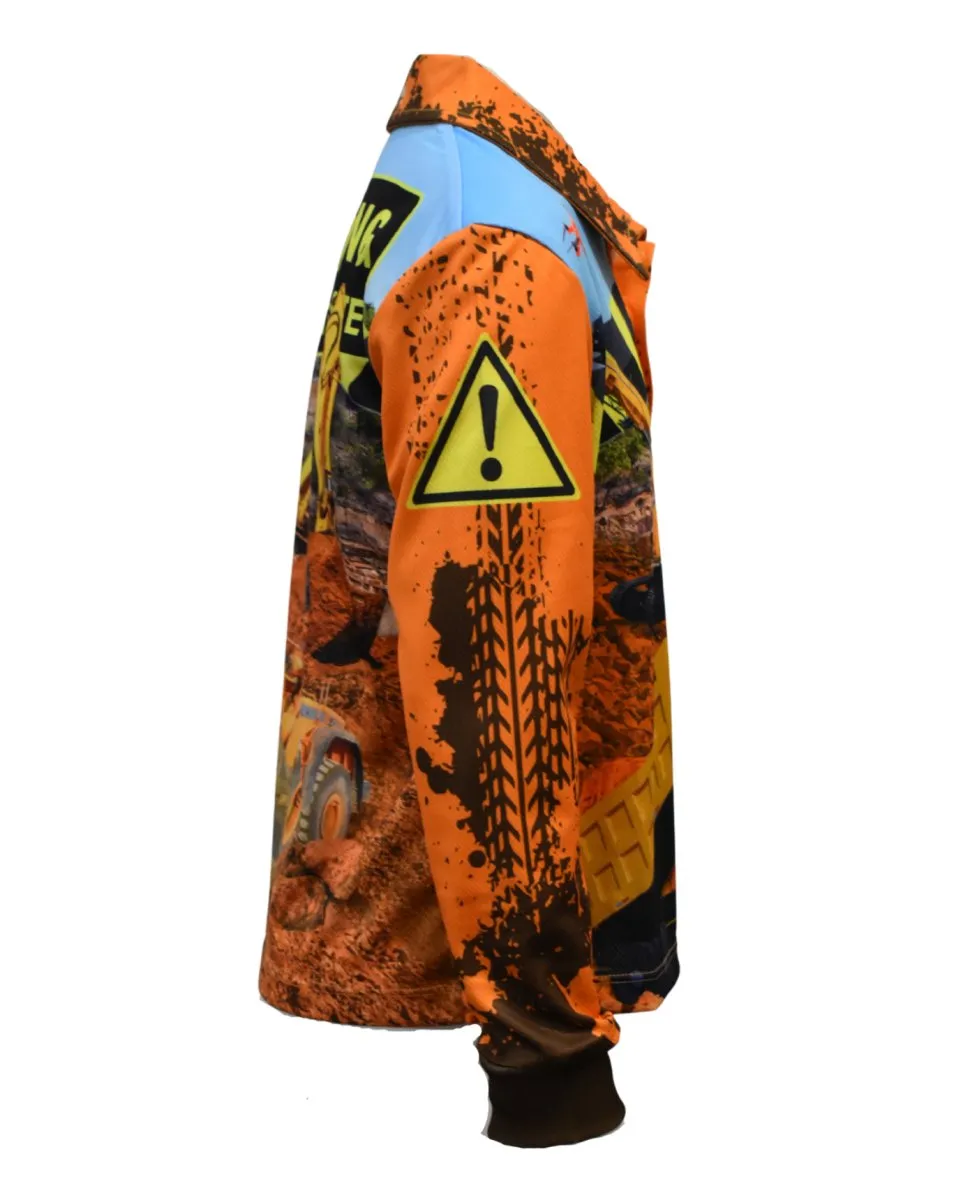 Kids Sun Shirts Long Sleeve - Construction