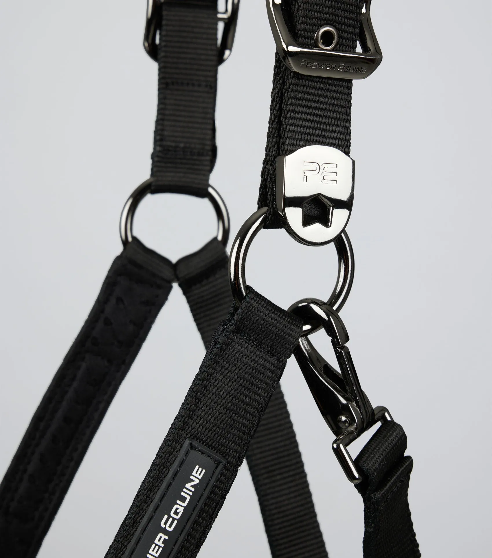 Necto 3D Mesh Head Collar with Lead Rope Black