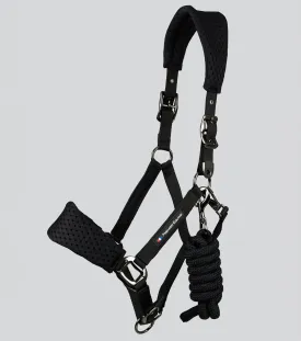 Necto 3D Mesh Head Collar with Lead Rope Black