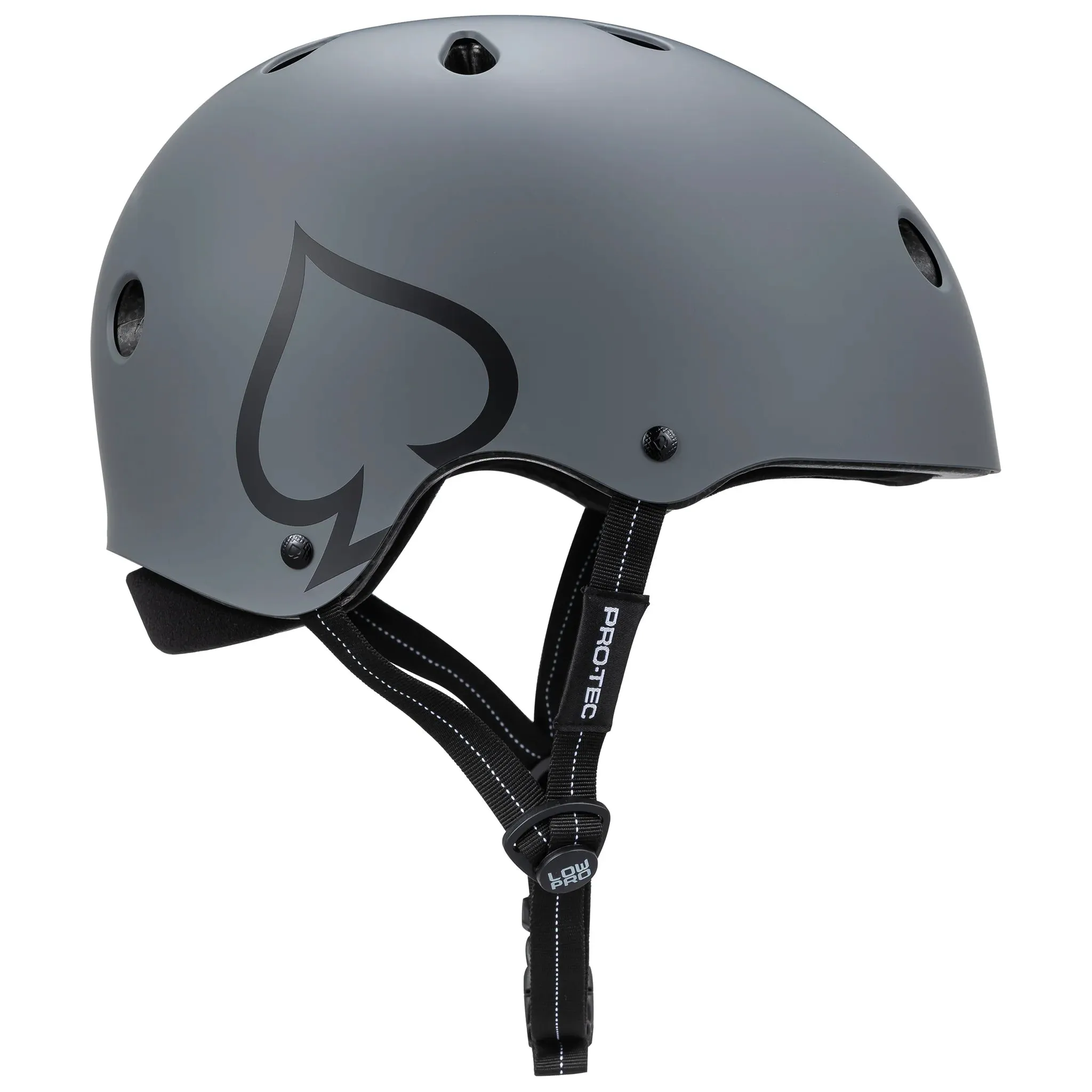 PRO-TEC LOW PRO HELMET MATTE GREY
