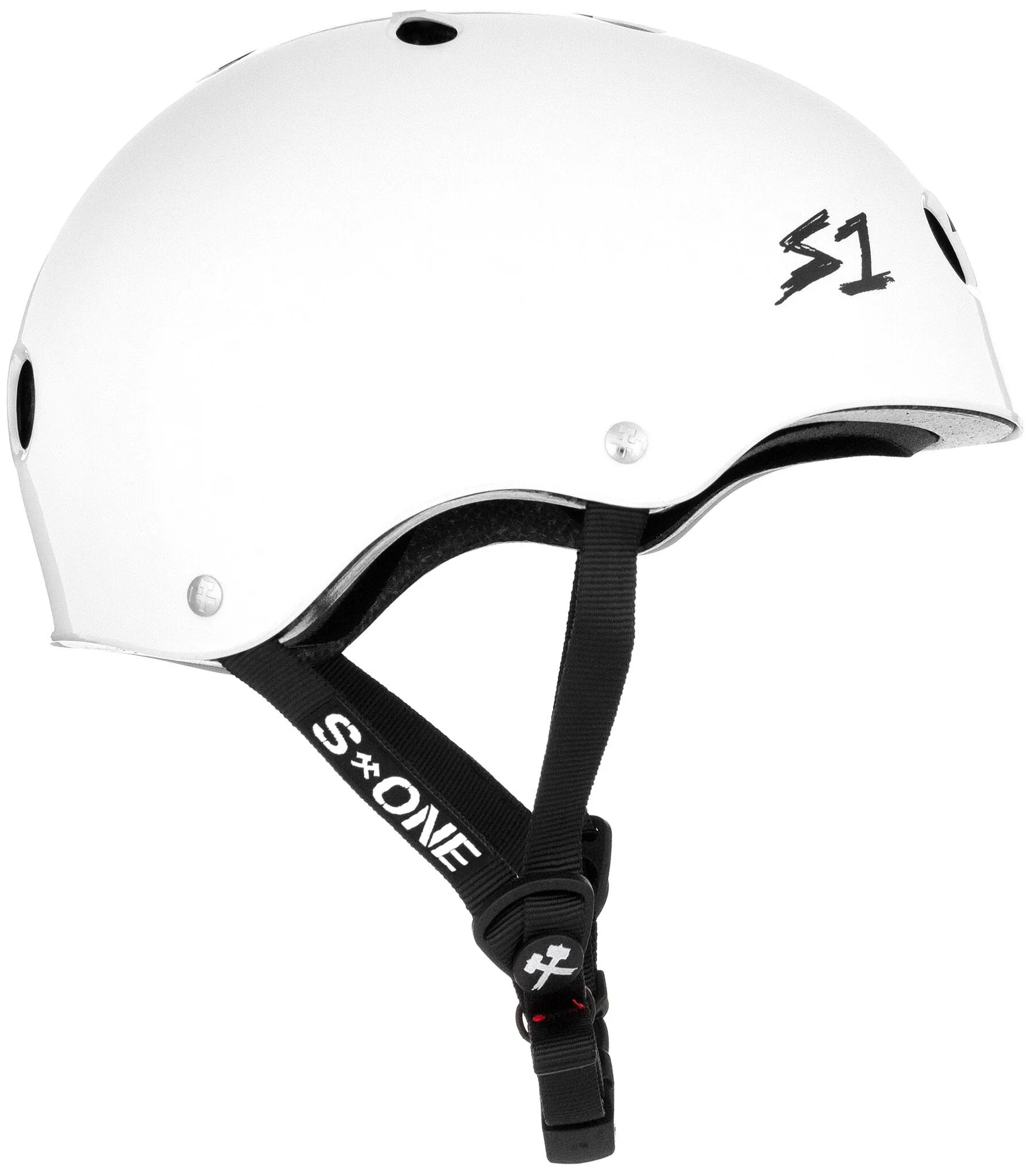 S1 Lifer Helmet - White Gloss/Checkers