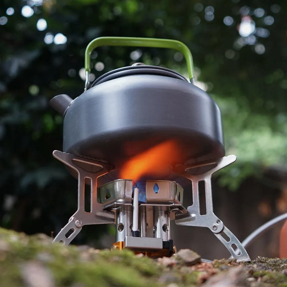 Three-burner stove windproof outdoor camping stove