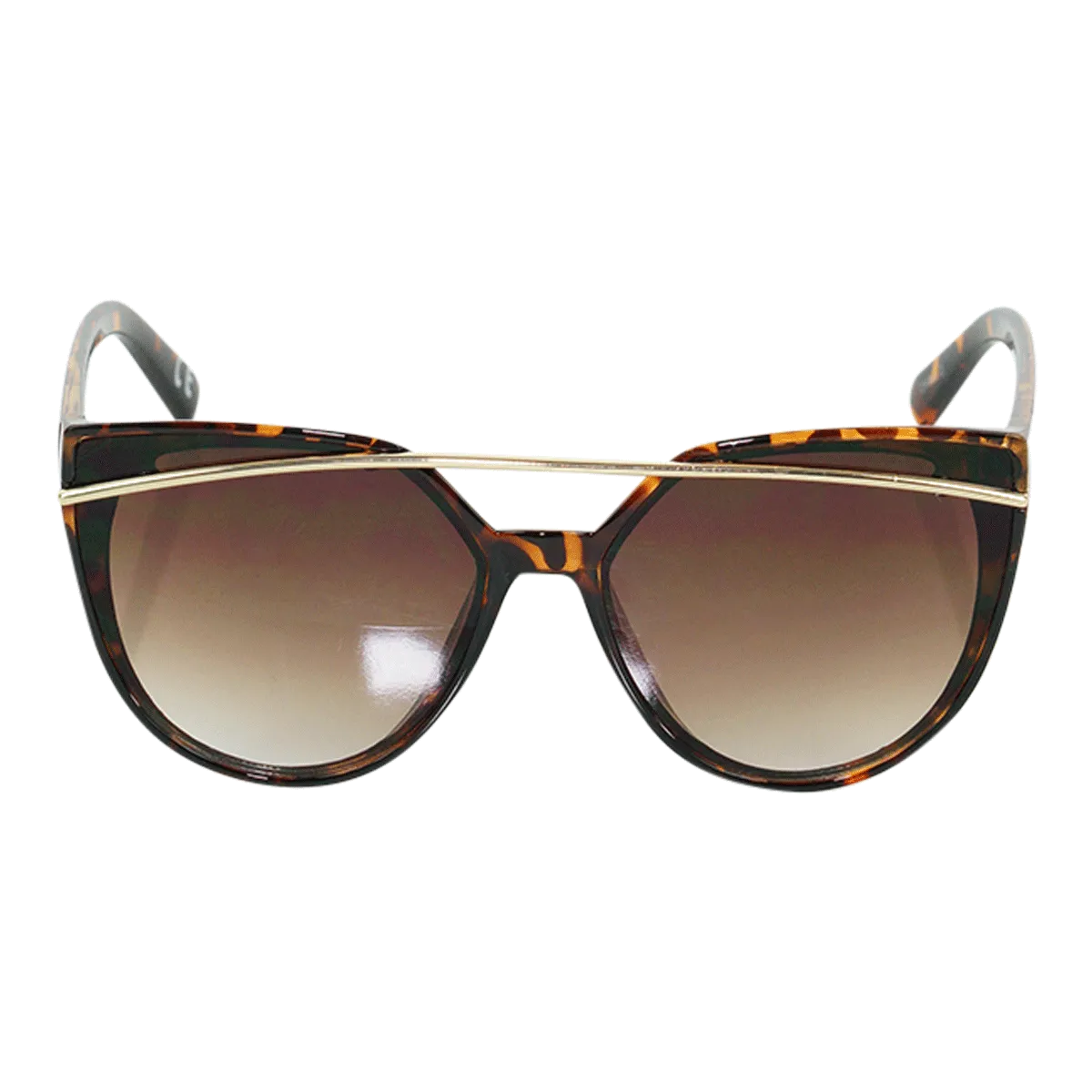 Women's Brow Bar Fashion Sunglasses Tortoise